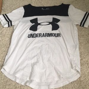 under armour baseball tee
